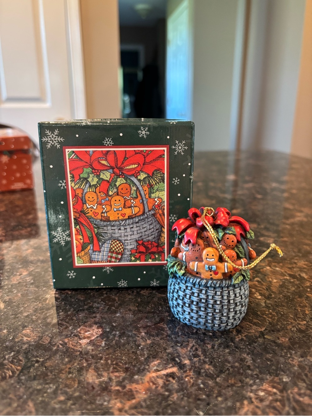 Vintage Lang Christmas Ornament - Gingerbread Basket